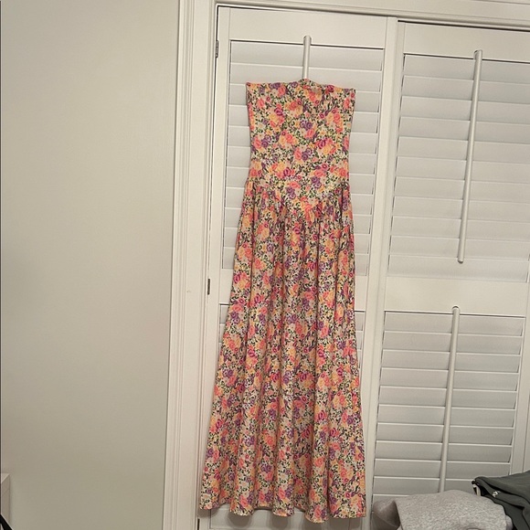 RESA Floral Maxi Dress - Pink and Yellow - Picture 1 of 4